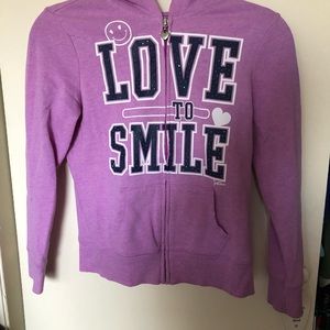 JUSTICE lightweight hoodie Size 10